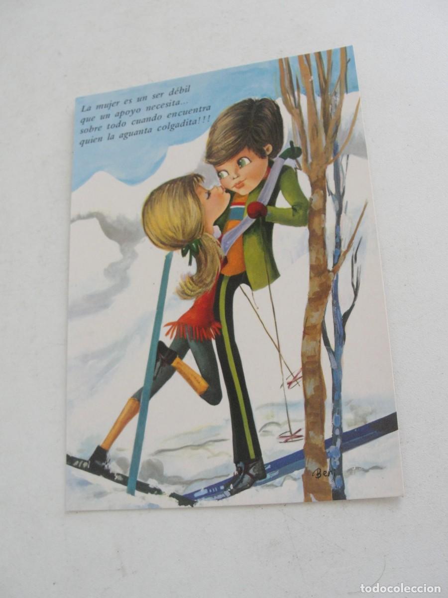 Postales: POSTAL C Y Z 7340 31 C - BENI - POP A&Ntilde;OS 60 ESQUIADORES - SKI - COMO NUEVA DE HOY