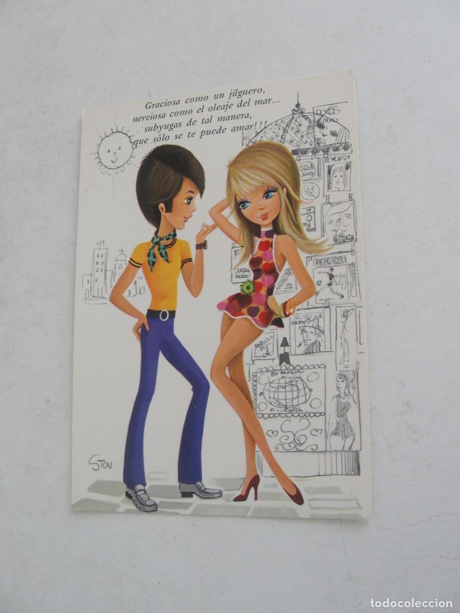 Postales: POSTAL POP A&Ntilde;OS 60 - C Y Z 7453 31 A - DIBUJO STON - SIN CIRCULAR - IMPECABLE