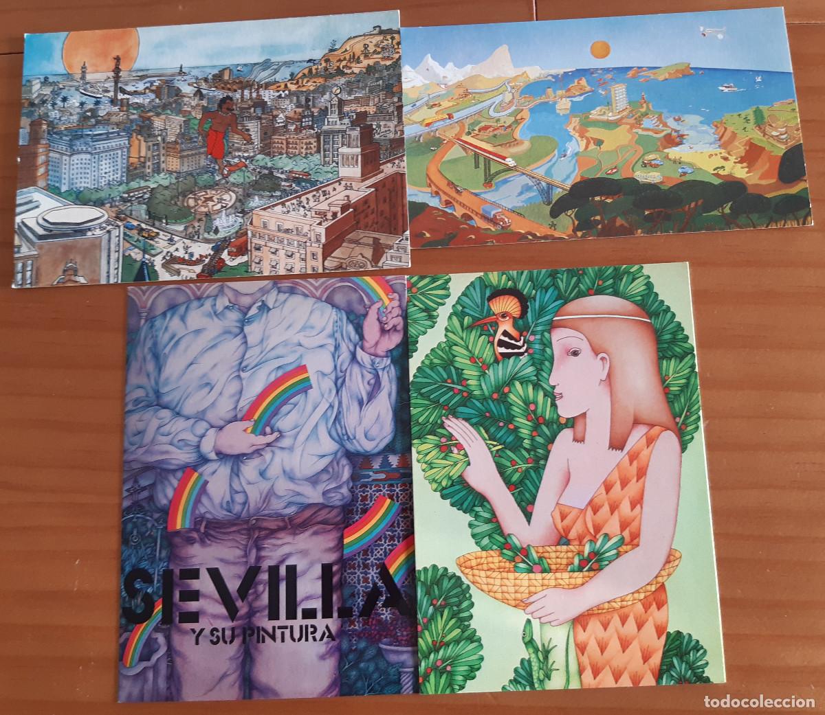Postales: 4 TARJETAS - MARISCAL Y MIGUEL CALATAYUD - PERFECTO ESTADO
