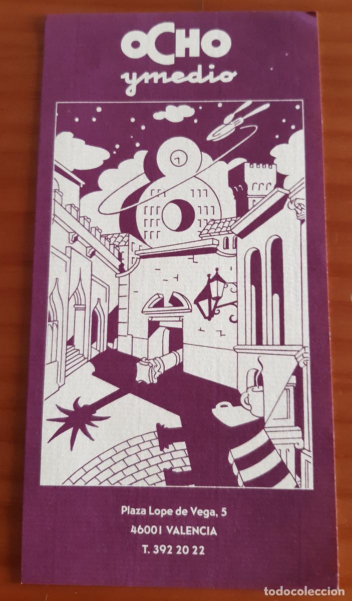 Postales: TARJETA - OCHO YMEDIO - INVITACI&Oacute;N INAUGURACI&Oacute;N - 22 X 11 CMS. - MUY BUEN ESTADO