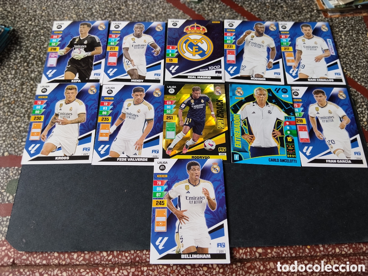 Postales: 11 Cromos Real Madrid - Foto 1