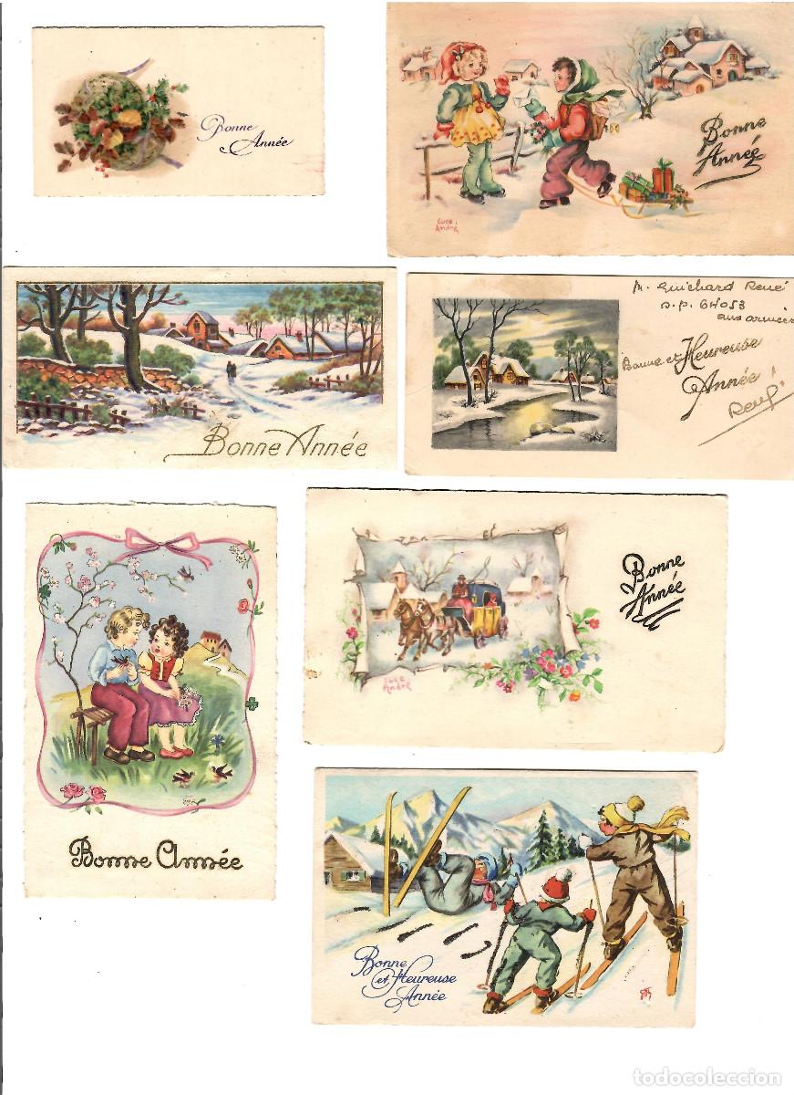 Postales: PRECIOSO LOTE DE POSTALES/TARJETAS ROMANTICAS DE FELICITACION