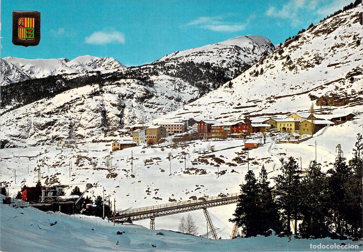 Postales: Postal de Soldeu, Andorra: Vista General y Estaci&oacute;n de Telesilla
