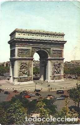 Postales: Francia y Marcofilia, Par&iacute;s, Arco de Triunfo, Lisboa 1957 (330)