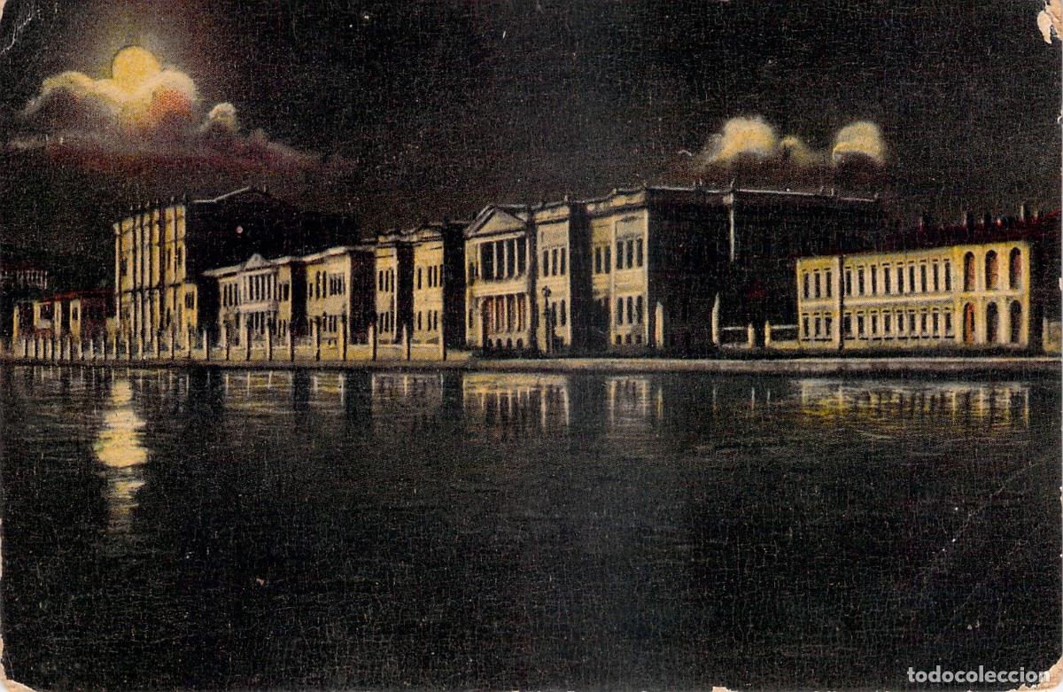 Postales: Postal de Constantinopla Palacio de Dolmabahce de Noche