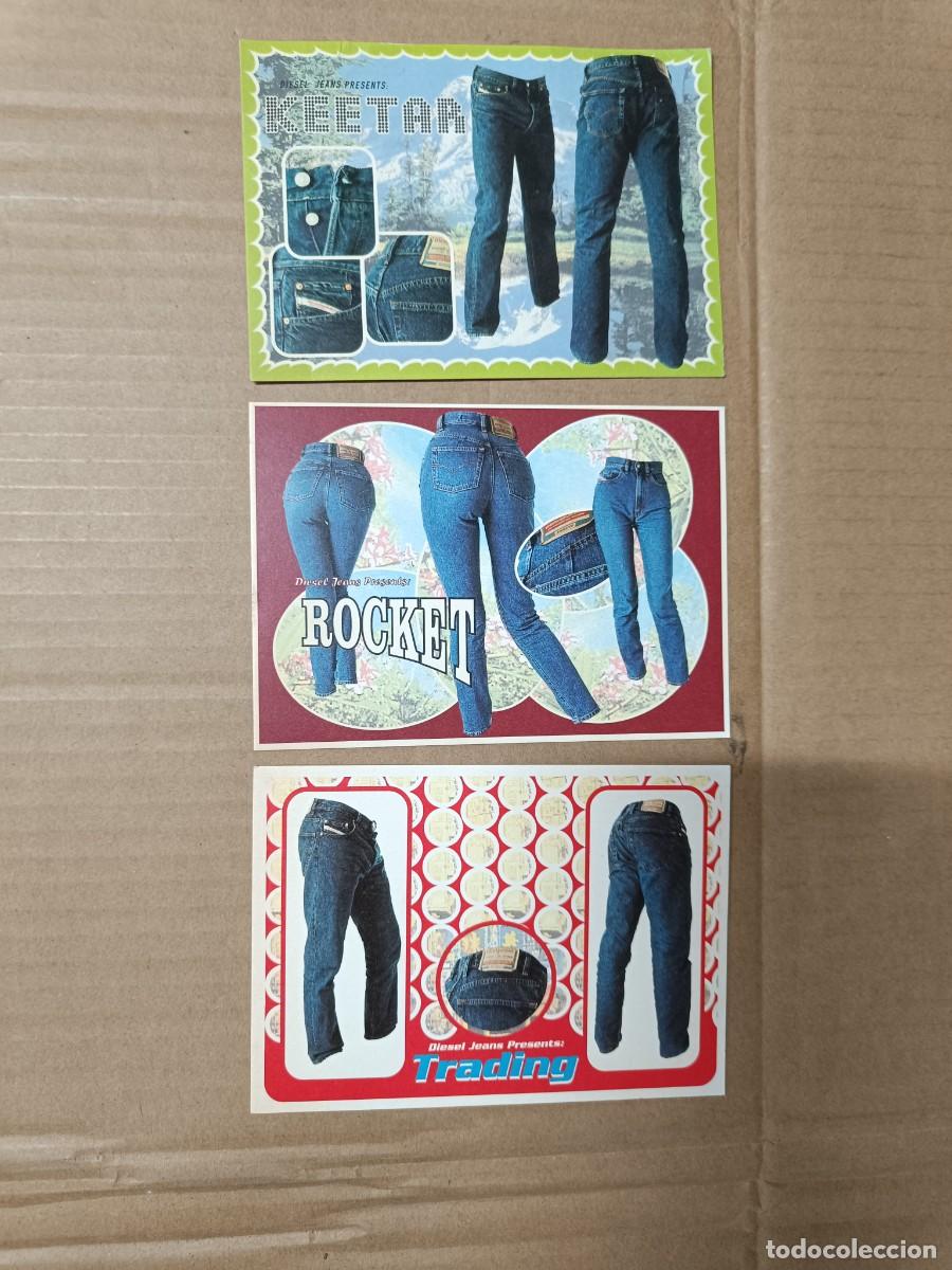 Postales: LOTE DE 3 ANTIGUAS POSTALES, PUBLICIDAD TEJANOS DIESEL, JEANS -S1