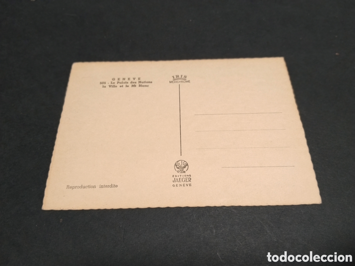 Postales: Postal Geneve Le Palais des Nations - Foto 2