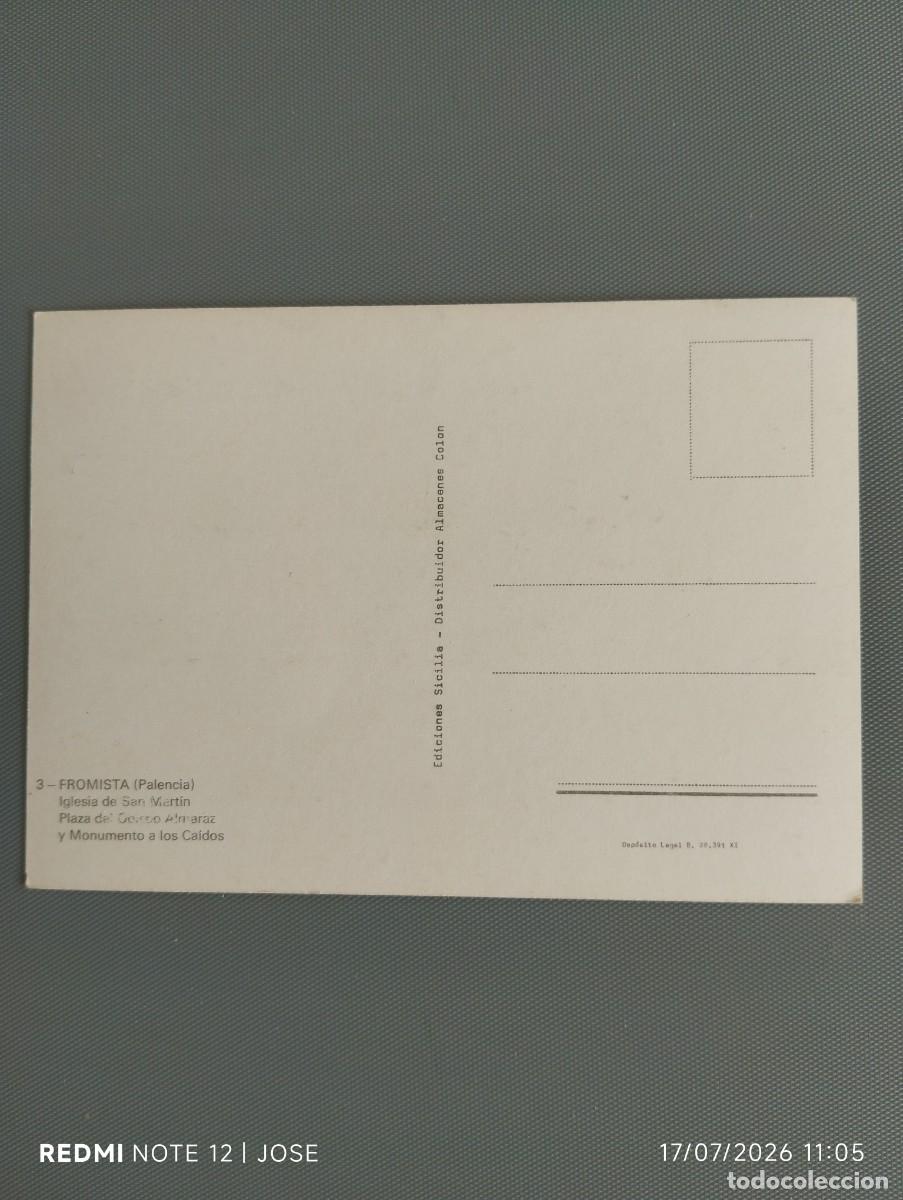 Postales: Postal Fromista - Palencia 646 - Foto 2