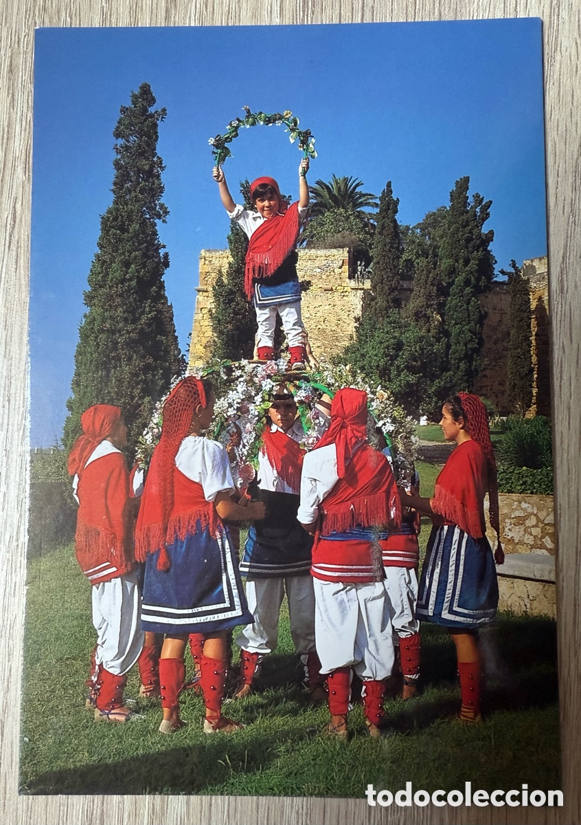 Postales: Postal de les festes № 03 TGN. Ball de cercolets. Santa Tecla 1992. Tarragona