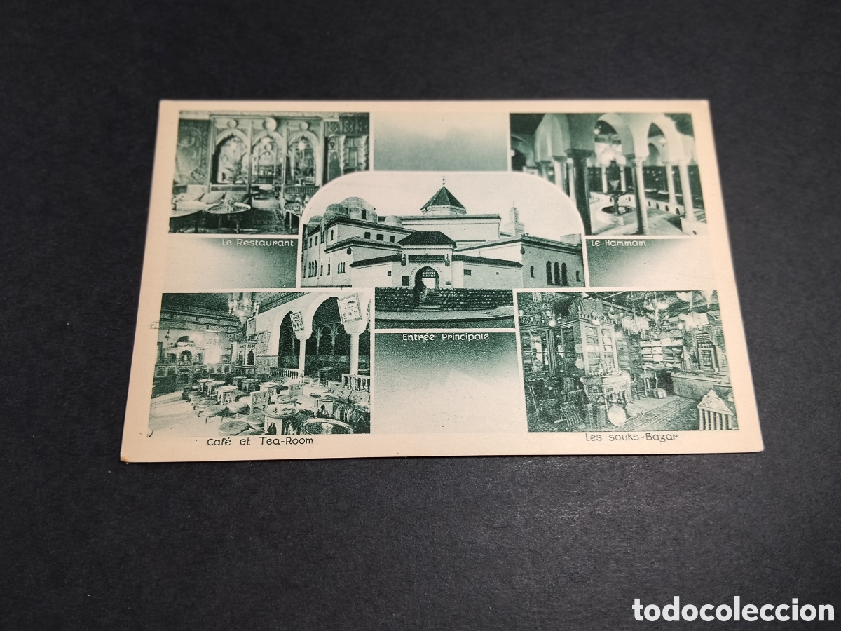 Postales: Postal PARIS , The Restaurant,Le Hamman,Entr&eacute;e Principale,Caf&eacute; et Tea-Room,Les souks-Bazar