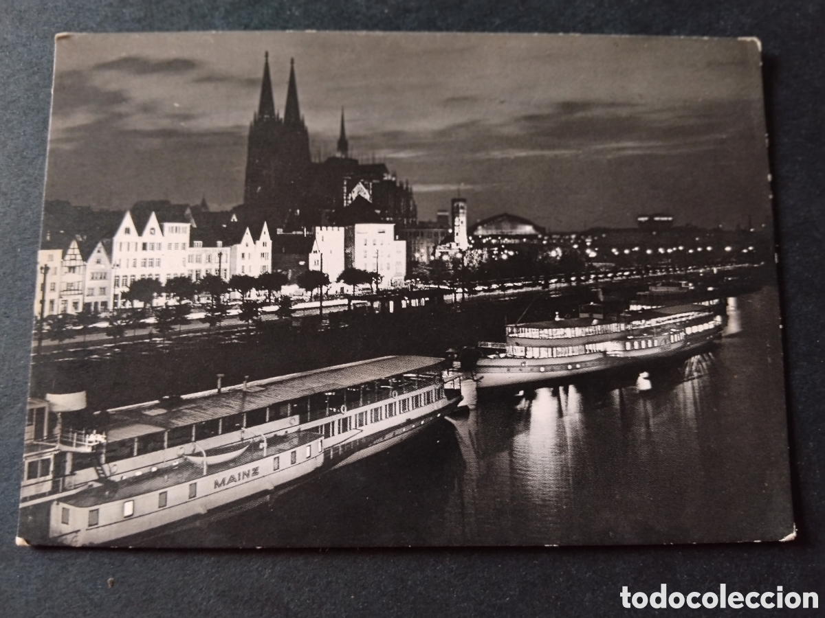 Postales: Postal K&ouml;ln am Rhein Rheinufer mit Dom
