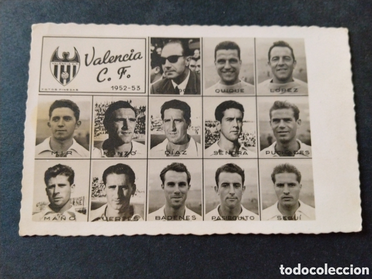 Postales: Postal Valencia C.F. Fotos Finezas 1952-1953 , JDP Valencia