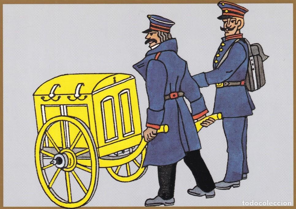 Postais: 500 Aniversario de Correos - Funcionarios postales prusianos en el s. XIX / 500 Jahre Post - Cartero