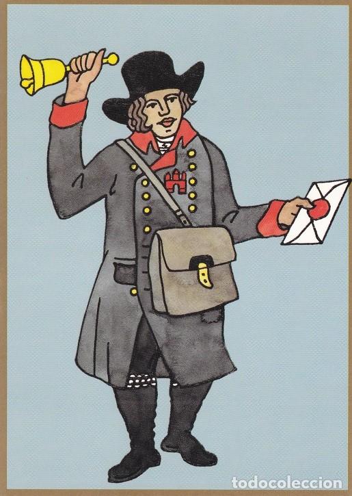 Postais: 500 Aniversario de Correos - Mensajero del correo a pie de Hamburgo 1808 - 500 Jahre Post - Cartero
