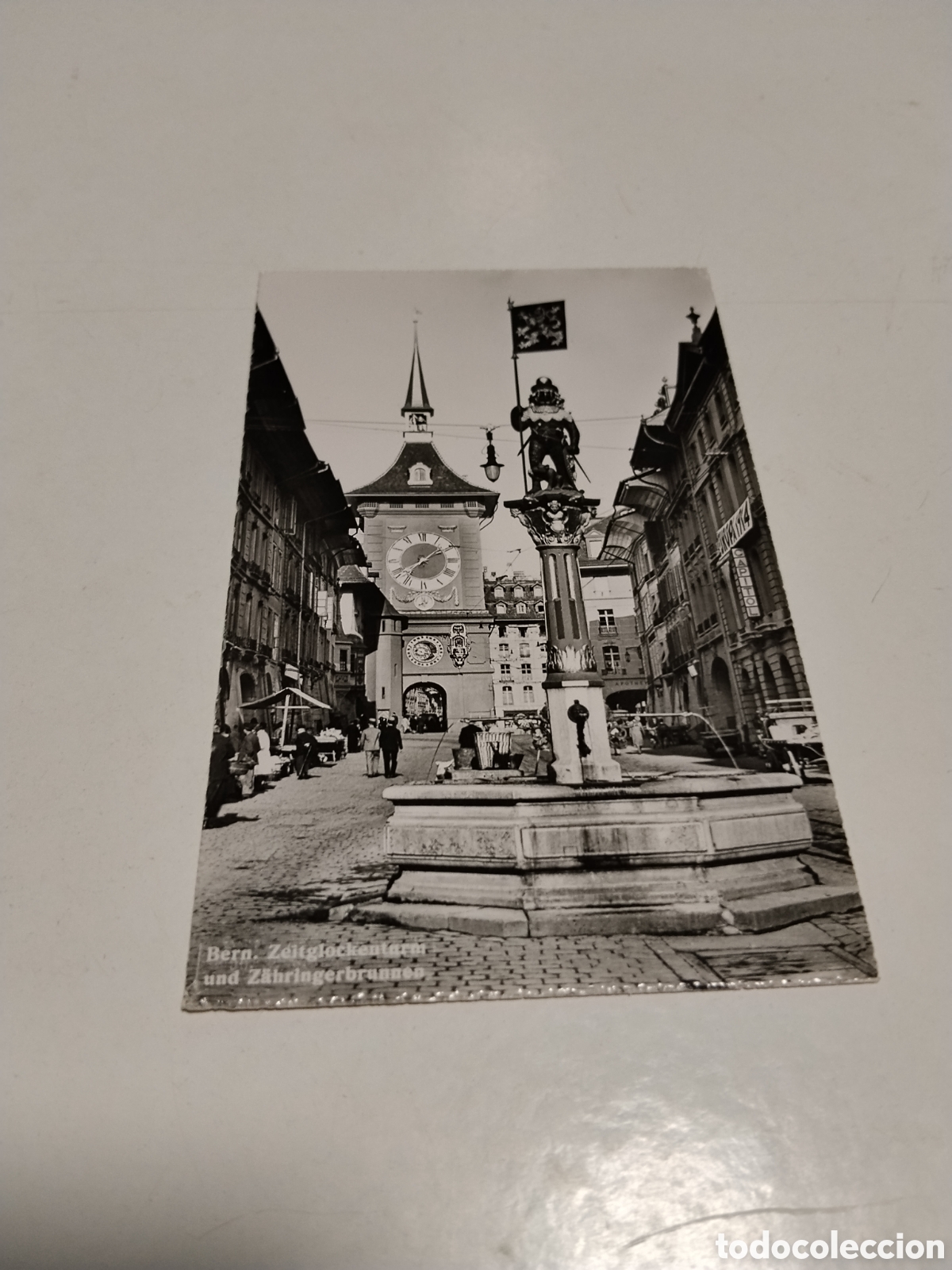 Postales: Bern. Zeitglockenturm und Z&auml;hringerbrunnen