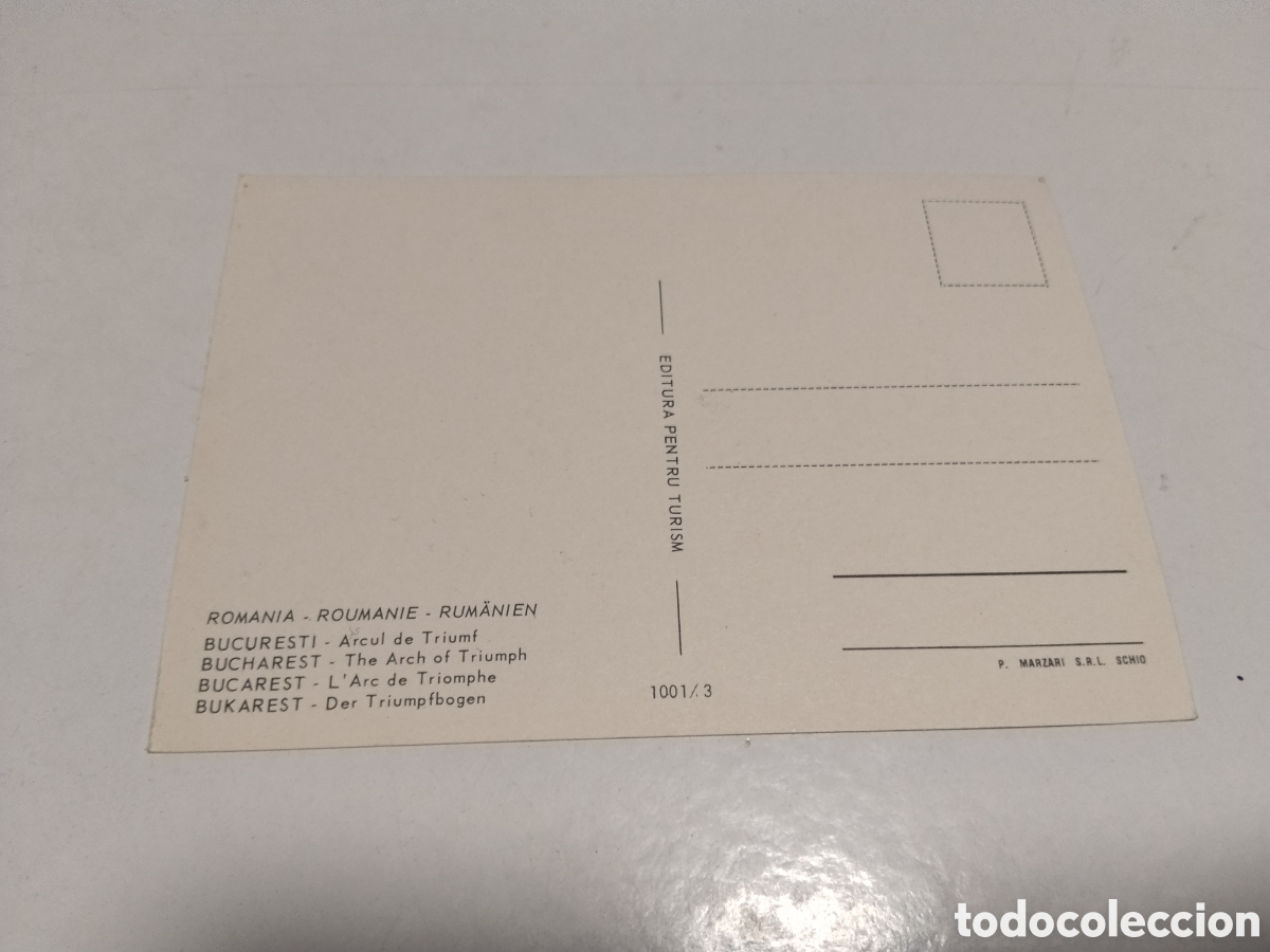 Postales: Postal Romania Bucuresti - Arcul de Triumf - Foto 2