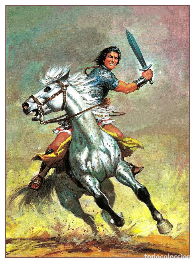 Postkarten: Postal / Postcard: El Boletin serie 12 numero 07: El Jabato , serie Heroes a Caballo - Silvestre Mo