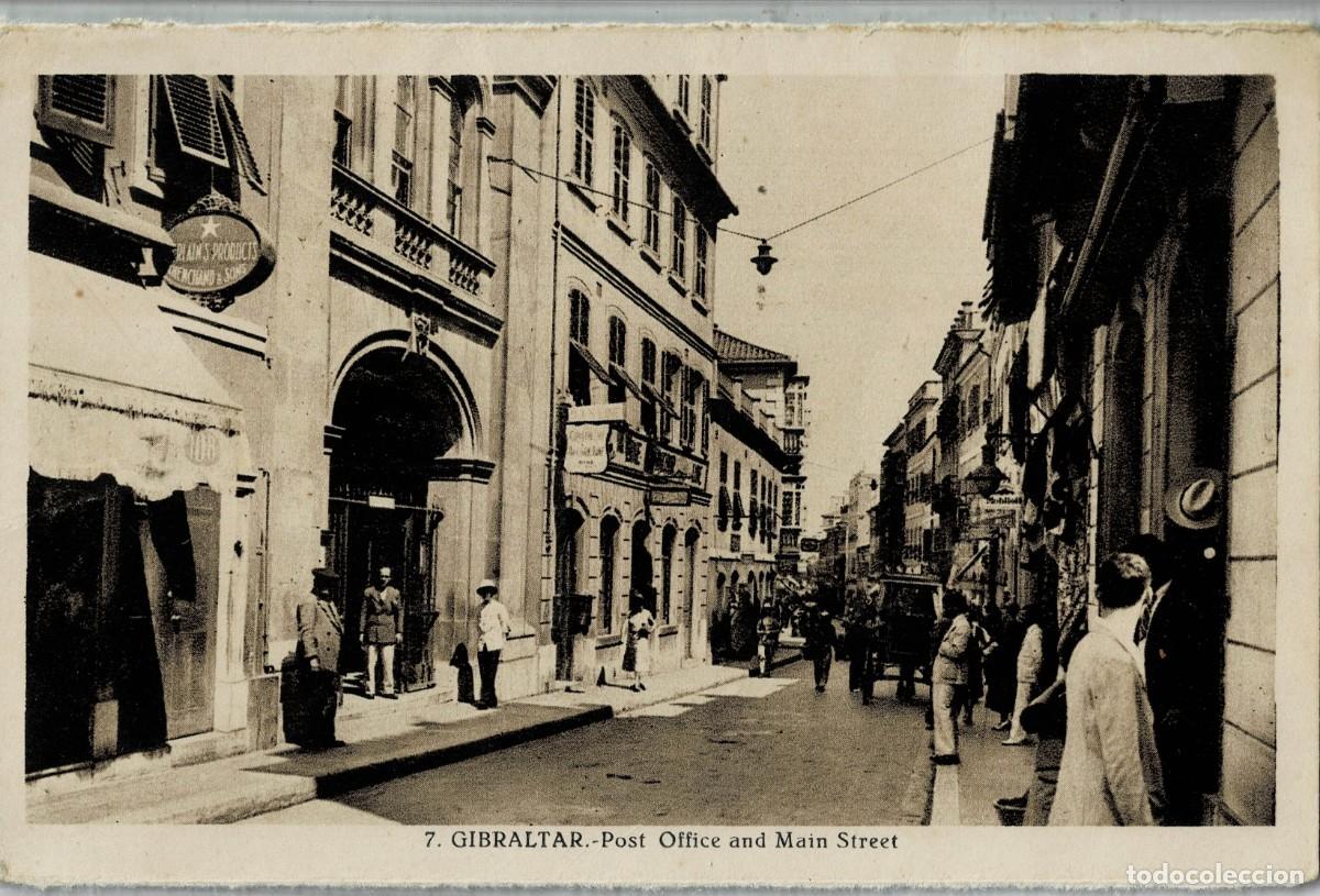 Postkarten: POSTAL ANTIGUA DE GIBRALTAR. POST OFFICE AND MAIN STREET. P-GIBR-233