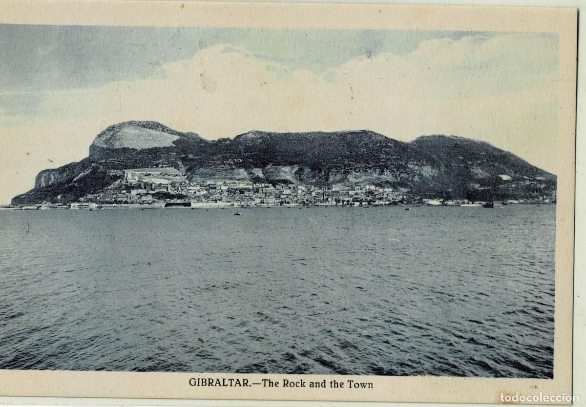 Postales: POSTAL ANTIGUA DE GIBRALTAR. THE ROCK AND THE TOWN. P-GIBR-238