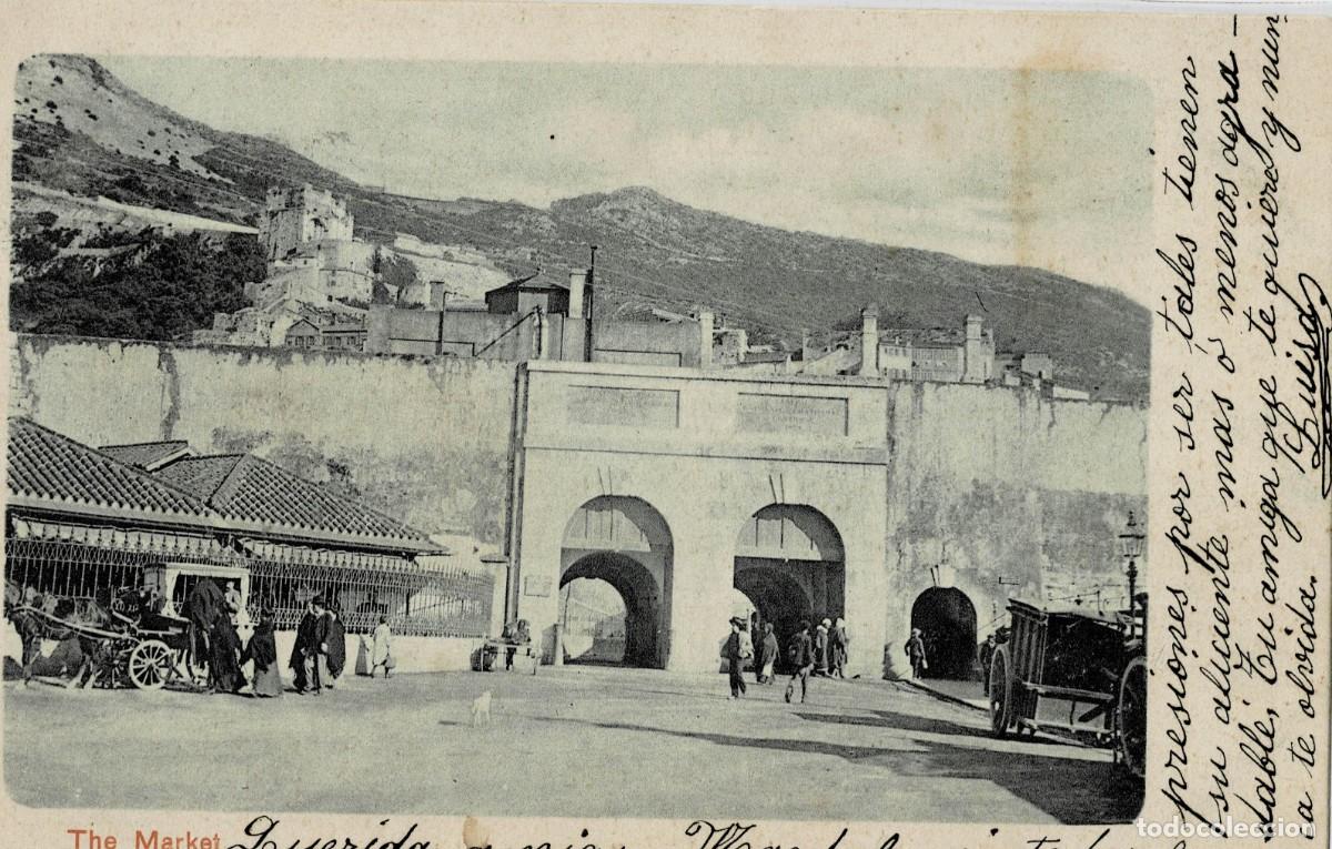 Postales: POSTAL ANTIGUA DE GIBRALTAR. THE MARKET. P-GIBR-252