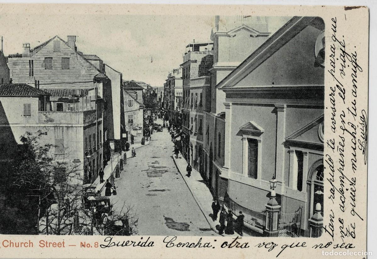 Postales: POSTAL ANTIGUA DE GIBRALTAR. CHURCH STREET. P-GIBR-262