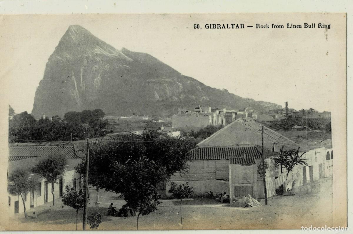 Postales: POSTAL ANTIGUA DE GIBRALTAR. ROCK FROM LINEA BULL RING. P-GIBR-263