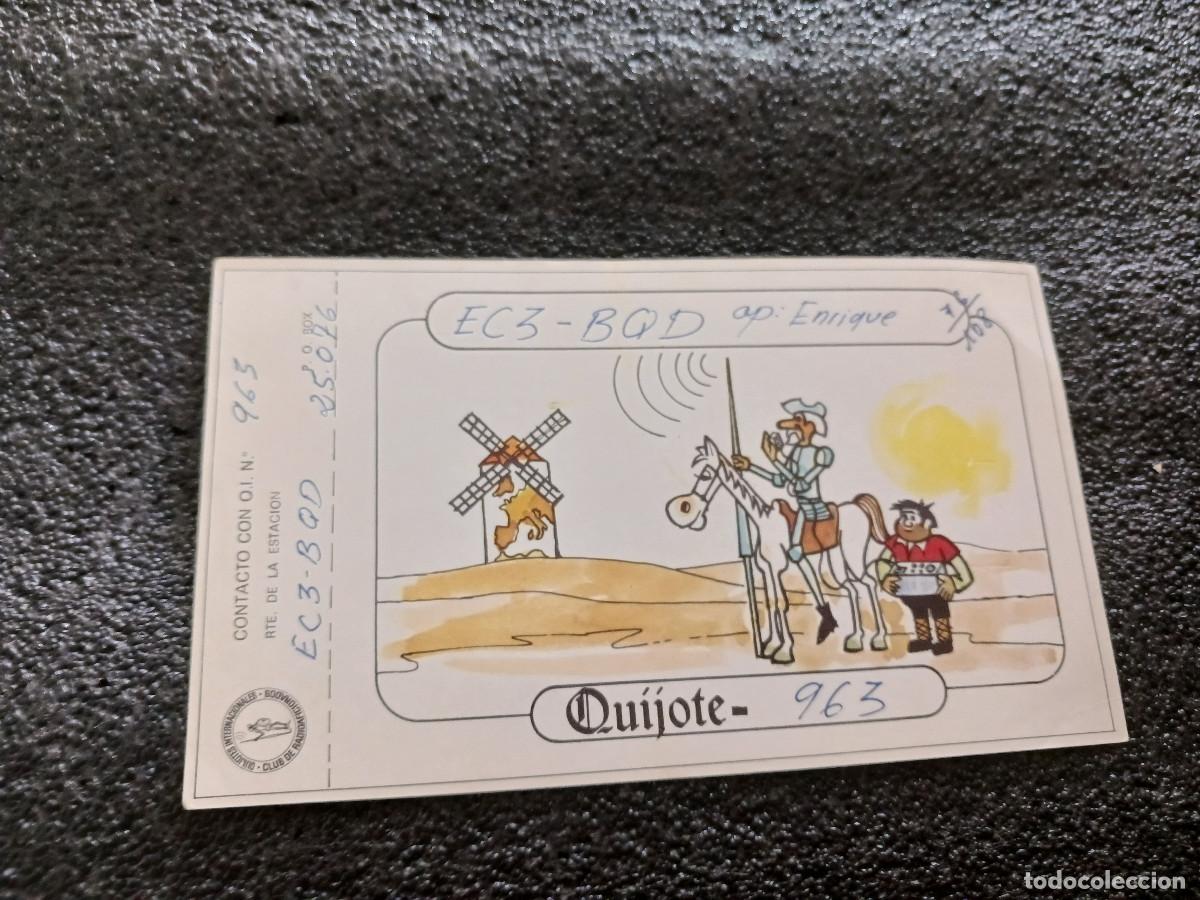 Postales: union de radio aficionados espa&ntilde;oles, tarjeta QSL, CLUB DE LOS QUIJOTES, barcelona