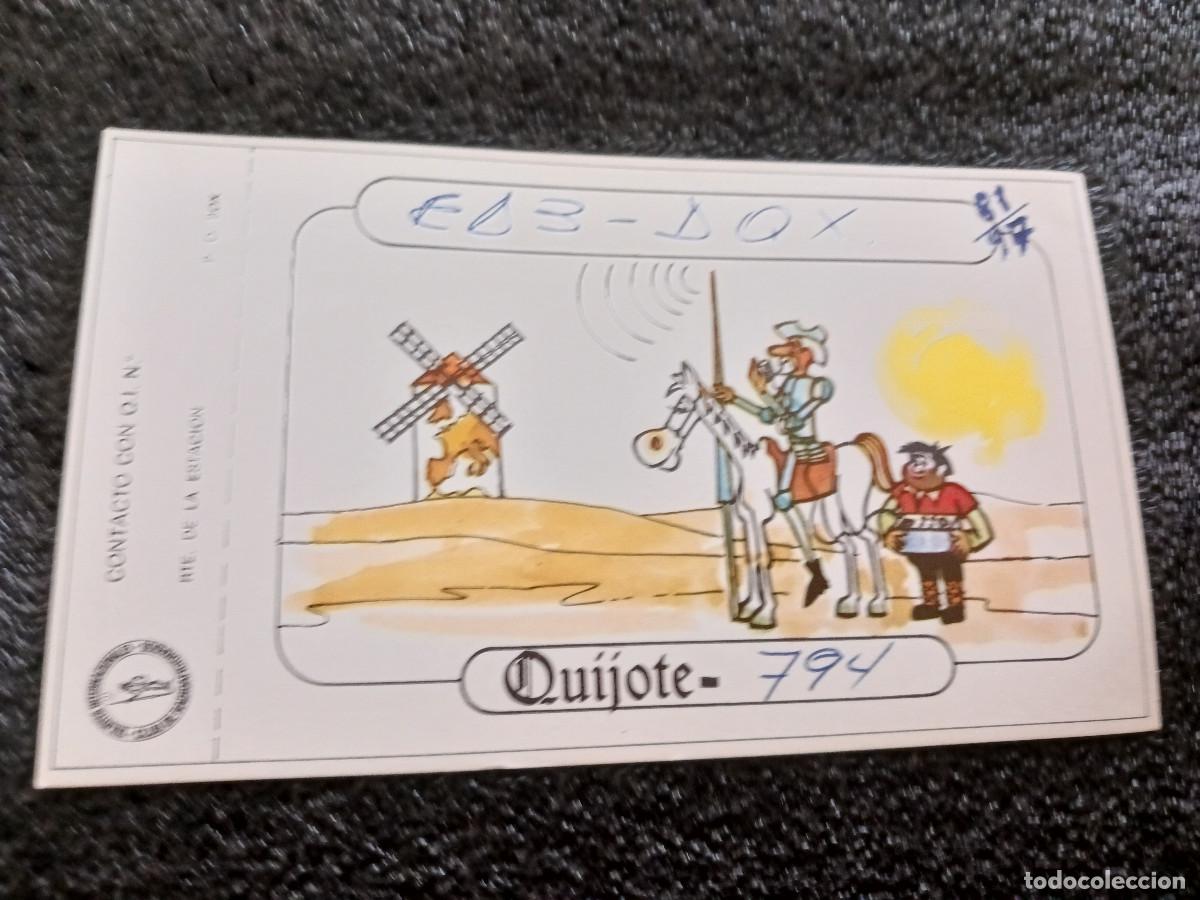 Postales: union de radio aficionados espa&ntilde;oles, tarjeta QSL, CLUB DE LOS QUIJOTES, barcelona