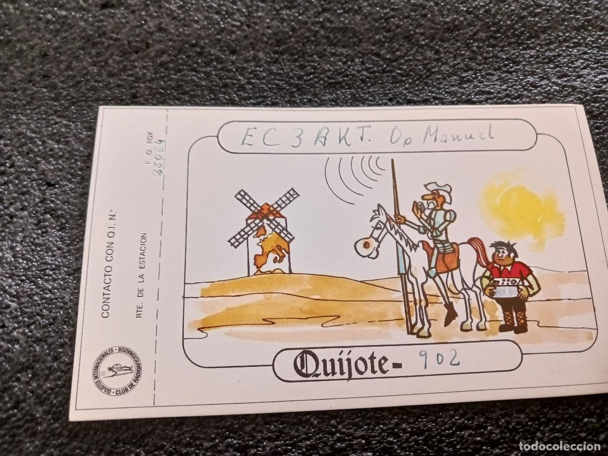 Postales: union de radio aficionados espa&ntilde;oles, tarjeta QSL, CLUB DE LOS QUIJOTES