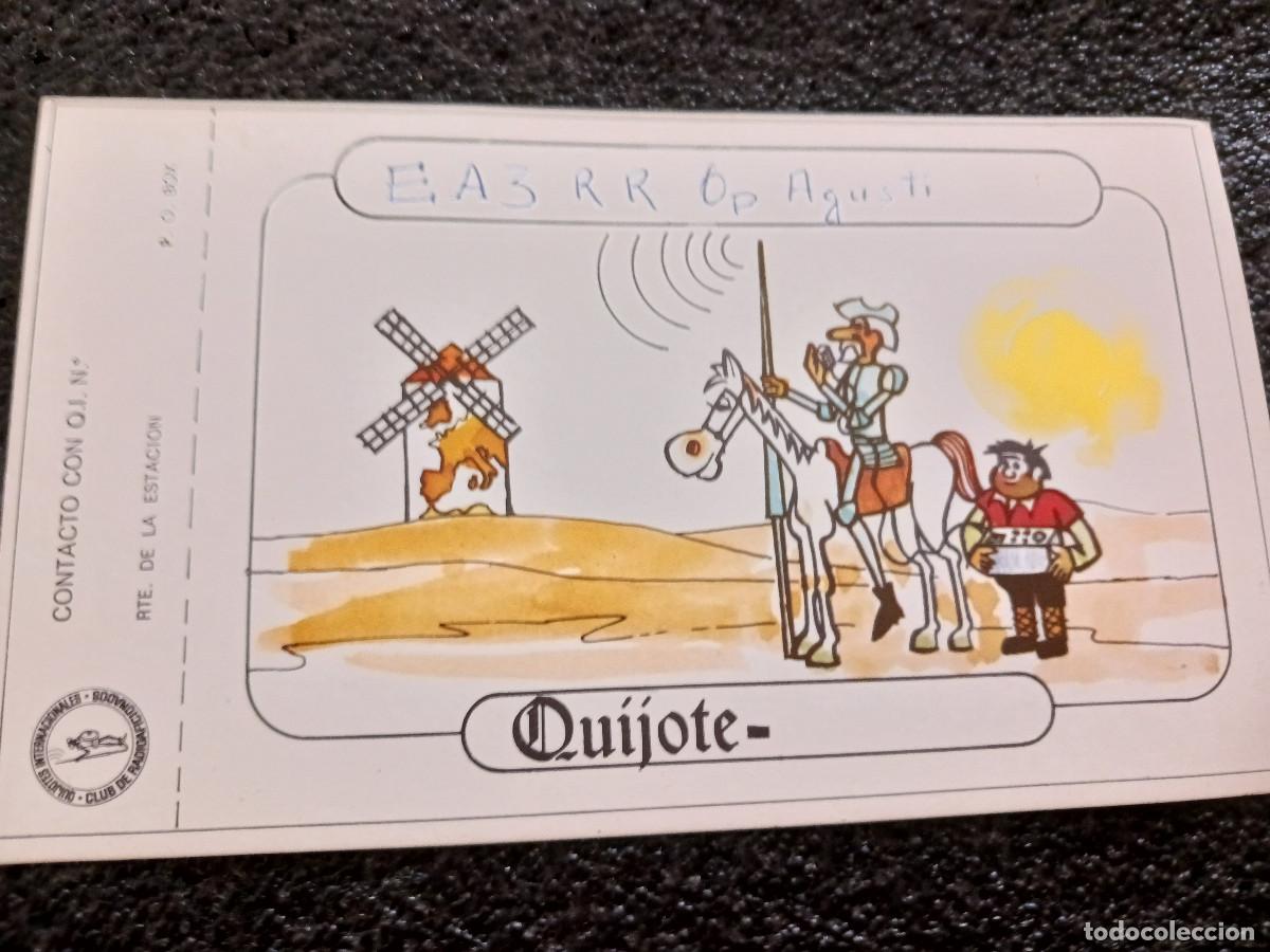 Postales: union de radio aficionados espa&ntilde;oles, tarjeta QSL, CLUB DE LOS QUIJOTES