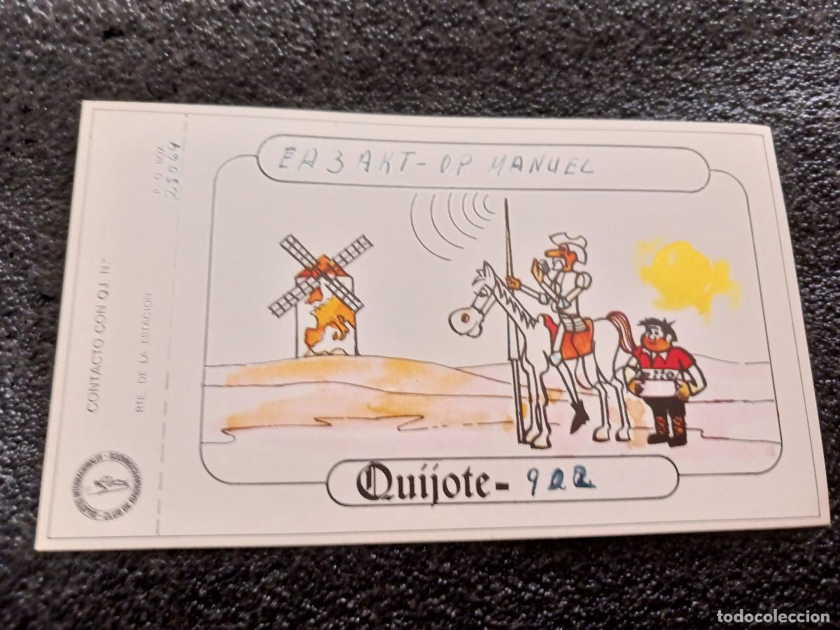 Postales: union de radio aficionados espa&ntilde;oles, tarjeta QSL, CLUB DE LOS QUIJOTES, genova