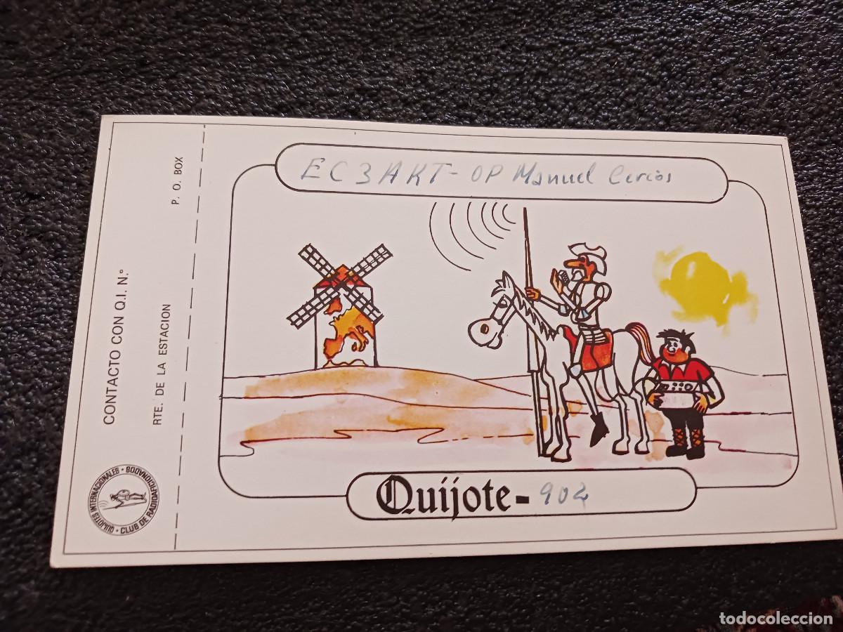 Postales: union de radio aficionados espa&ntilde;oles, tarjeta QSL, CLUB DE LOS QUIJOTES, barcelona