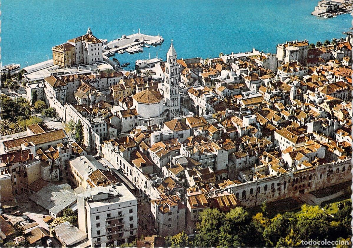 Postales: Postal de Split Croacia Vista A&eacute;rea del Palacio de Diocleciano