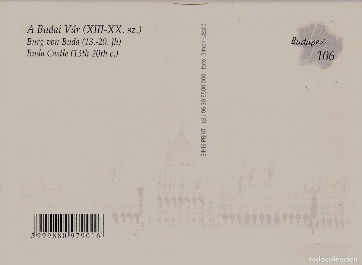 Postales: Postal Castillo de Buda en Budapest Hungr&iacute;a - Foto 2