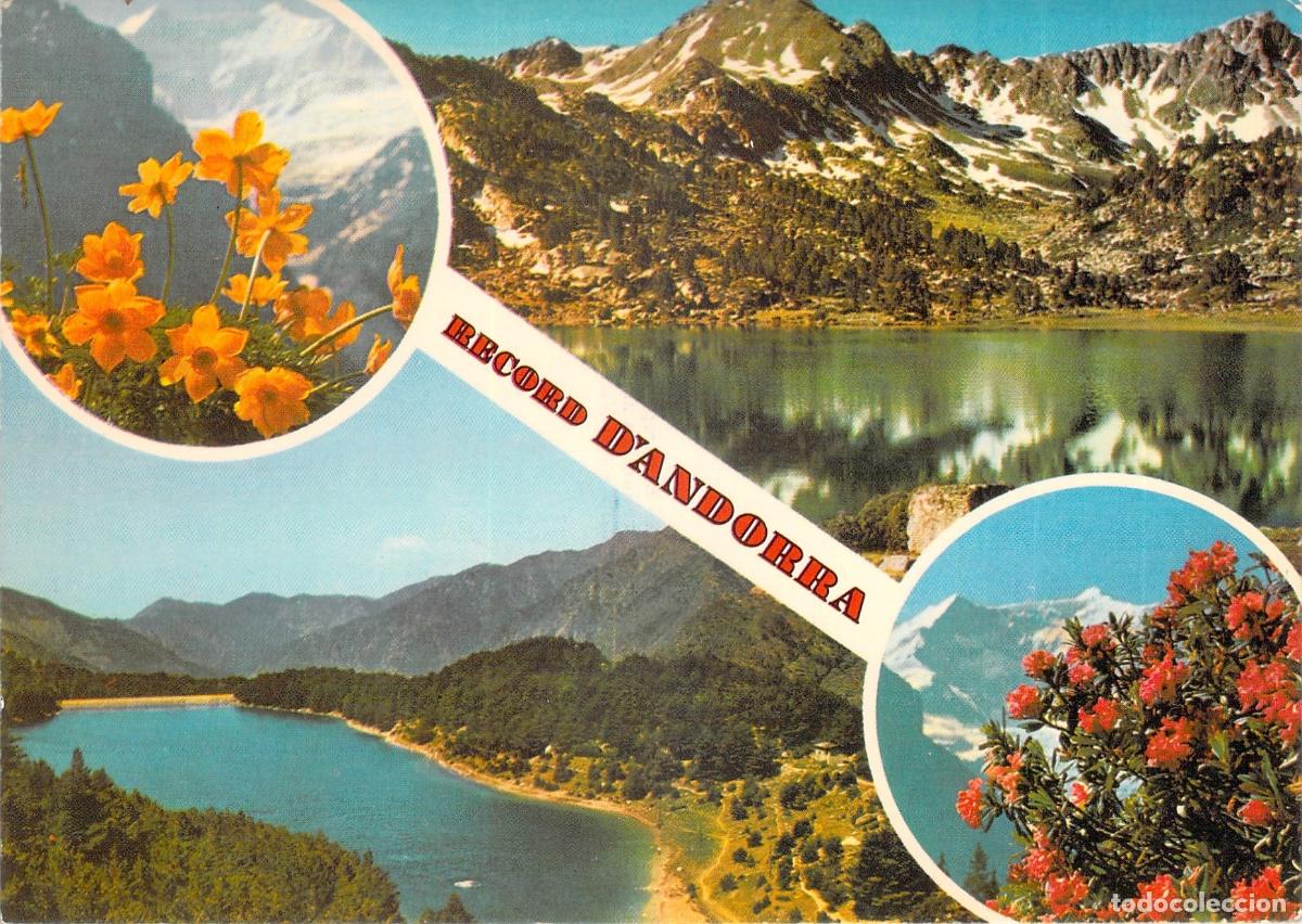 Postales: Postal Multivista de Valls d'Andorra y Paisajes