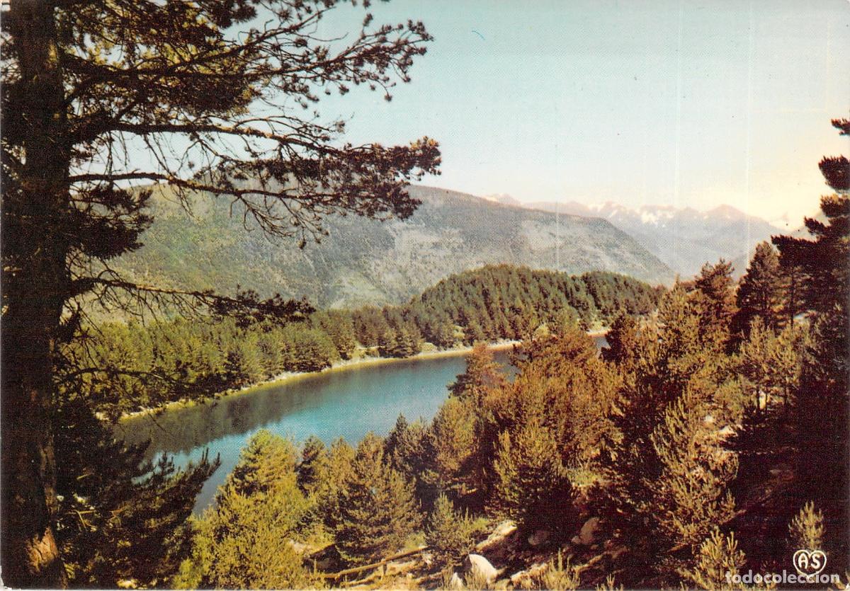 Postales: Postal Lago de Engolasters Valls d'Andorra Paisaje y Monta&ntilde;as