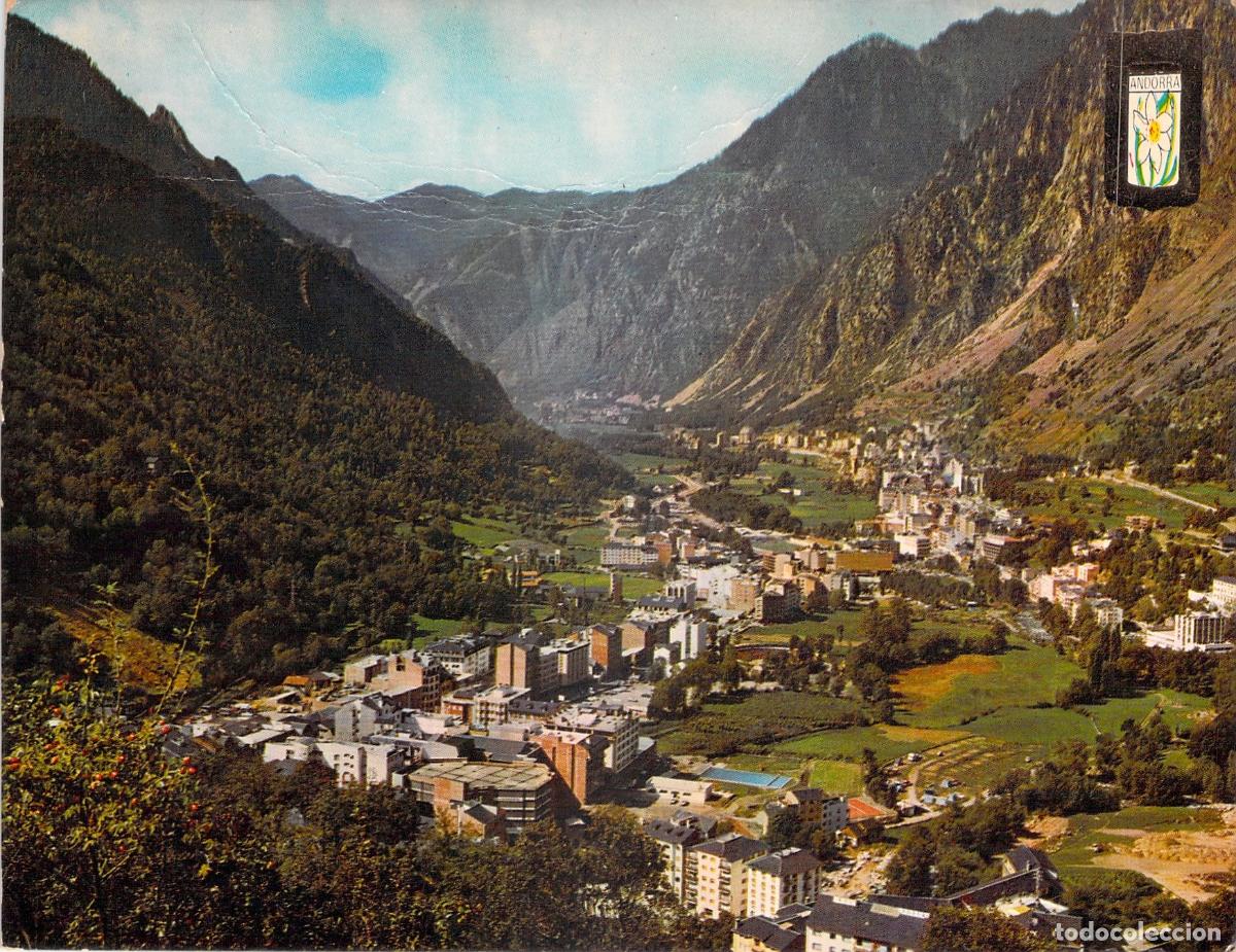 Postales: Postal de Andorra la Vella y Les Escaldes, Vista General