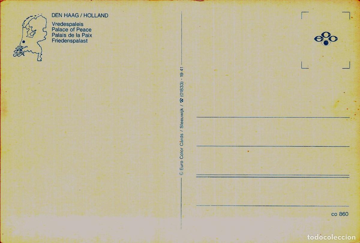 Postales: Postal de La Haya, Holanda - Palacio de la Paz - Foto 2