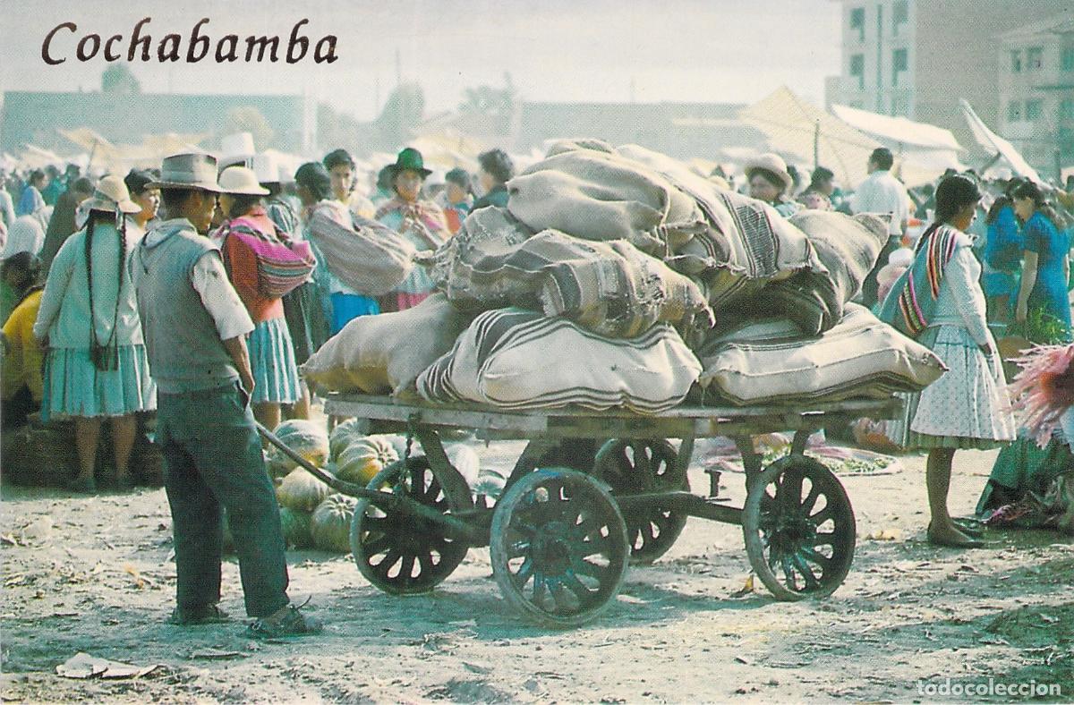 Postales: Postal de Cochabamba, Bolivia - Transporte de productos agr&iacute;colas