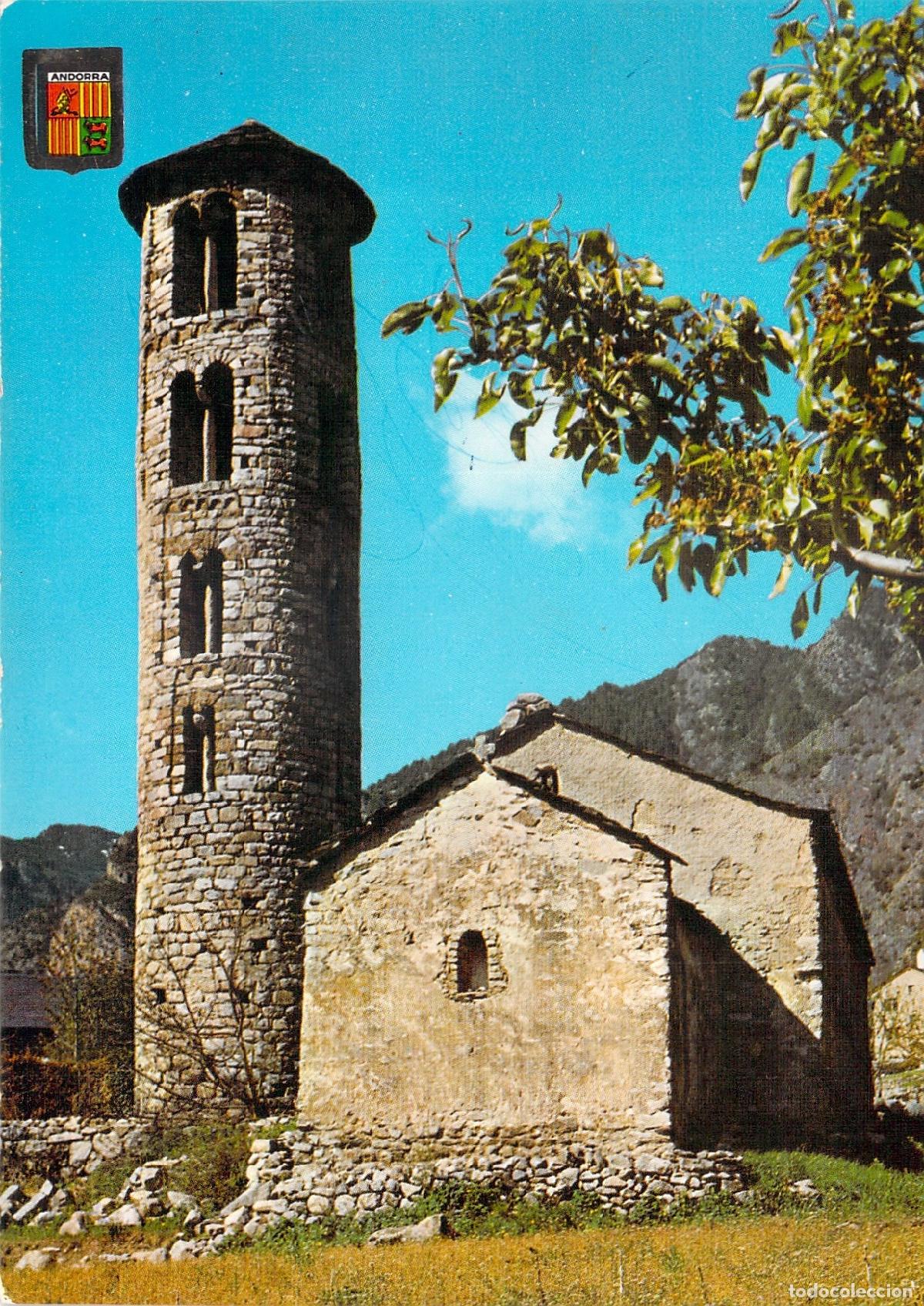 Postales: Postal de la Iglesia Rom&aacute;nica de Santa Coloma en Andorra