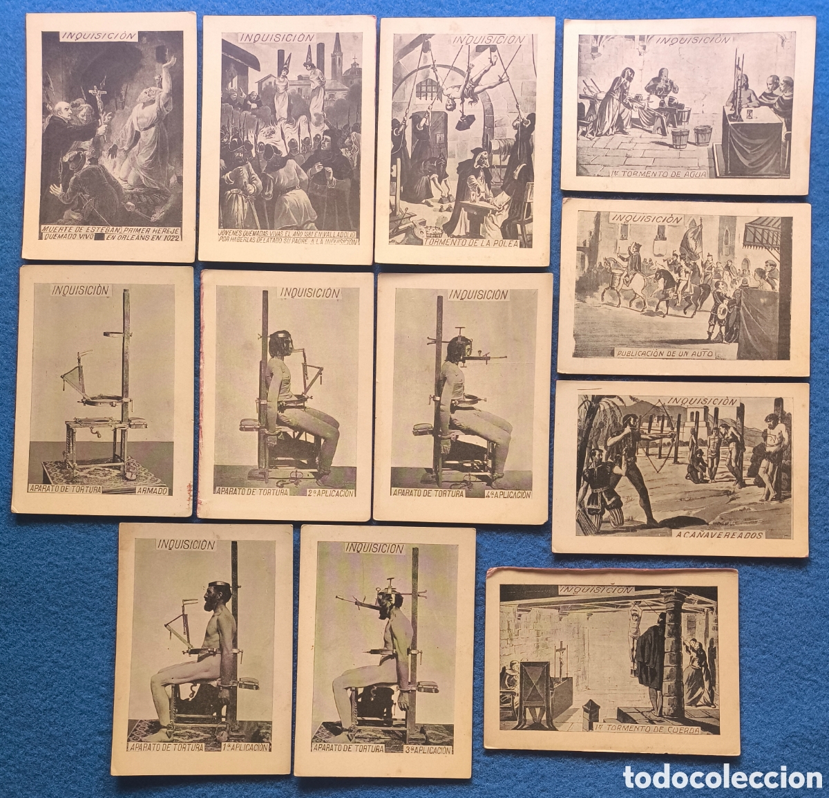 Postales: LA INQUISICI&Oacute;N TORTURA POSTAL LOTE 12