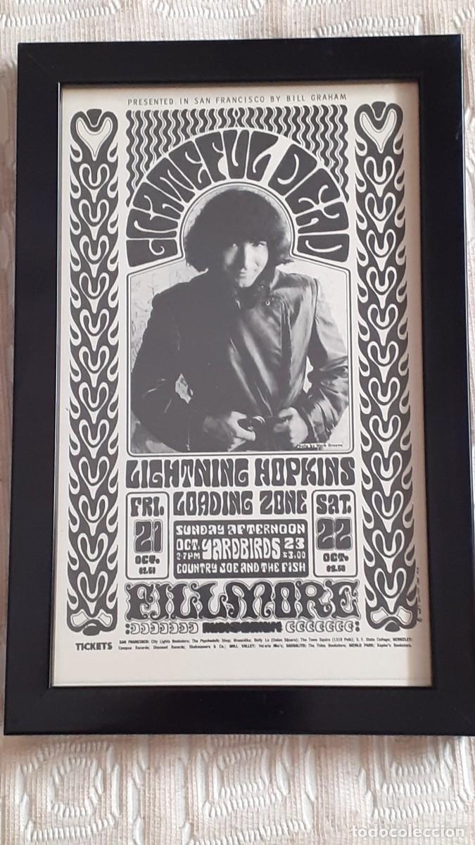 Postales: GRATEFUL DEAD live FILLMORE (postal Bill Graham) Orig. enmarcada