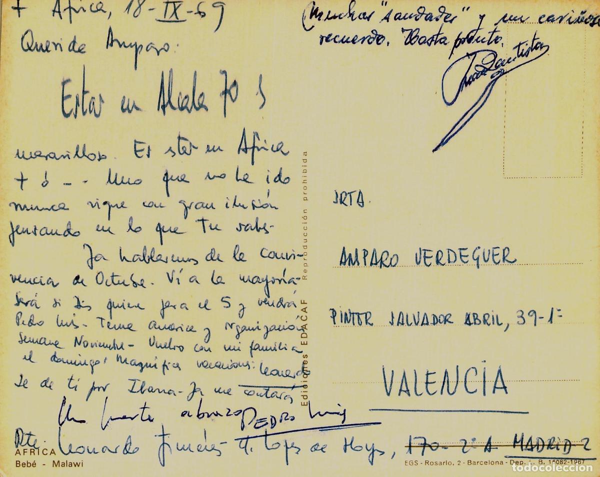 Postales: Postal de un beb&eacute; en Malawi - Foto 2
