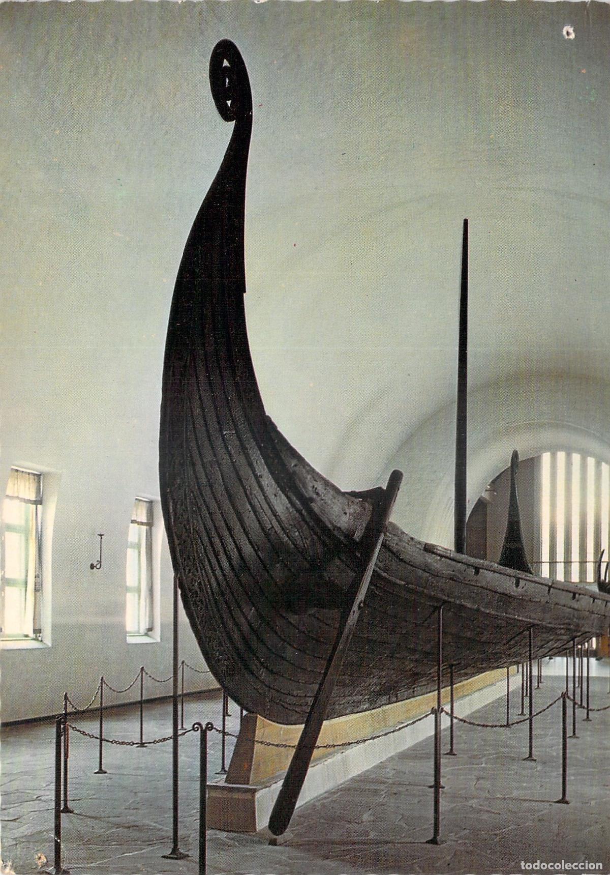 Postales: Postal del Barco Vikingo Oseberg en Oslo, Noruega