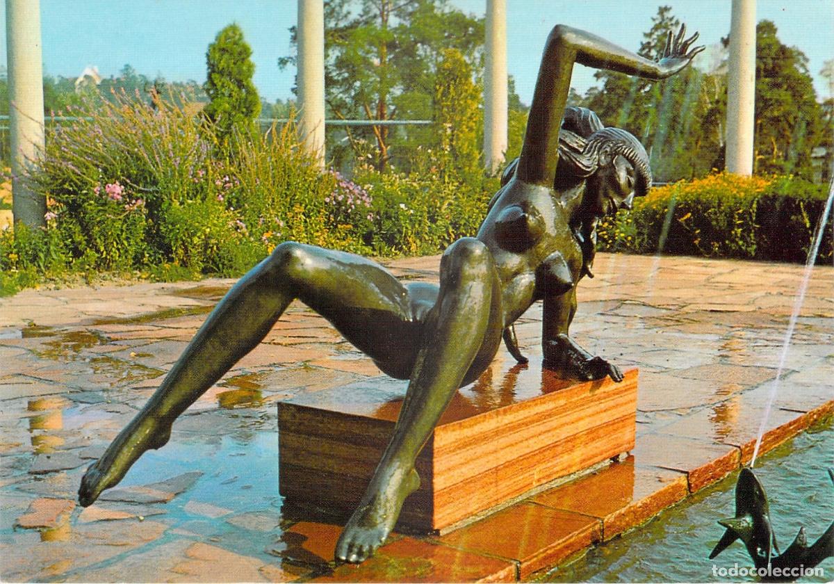 Postales: Postal de Millesg&aring;rden, Fuente Aganippe en Suecia
