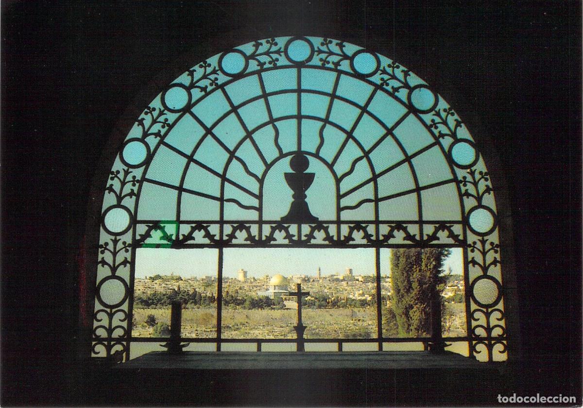 Postales: Postal de la vista de Jerusal&eacute;n desde la Iglesia de Dominus Flevit
