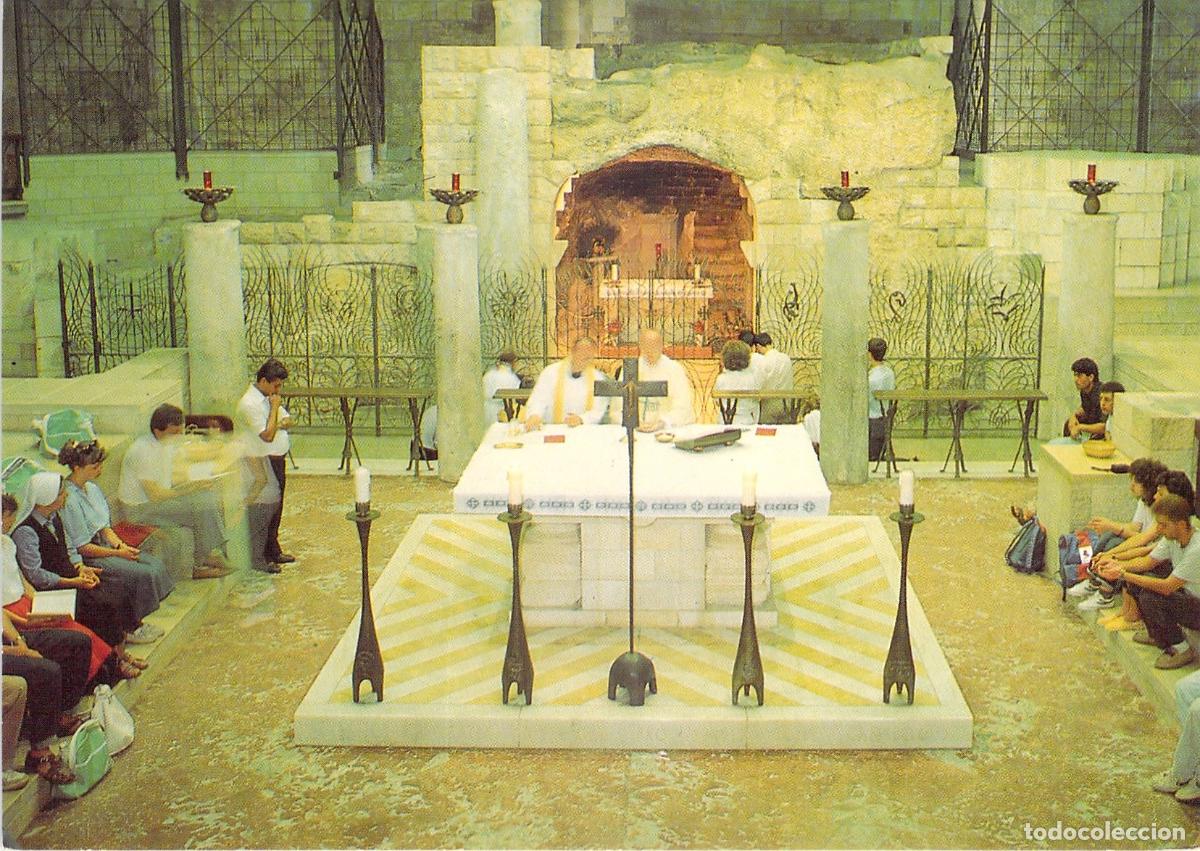 Postales: Postal de la Gruta de la Anunciaci&oacute;n en Nazaret