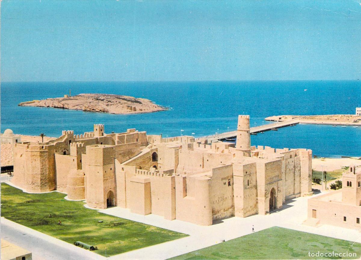 Postales: Postal de la Fortaleza Ribat en Monastir, T&uacute;nez