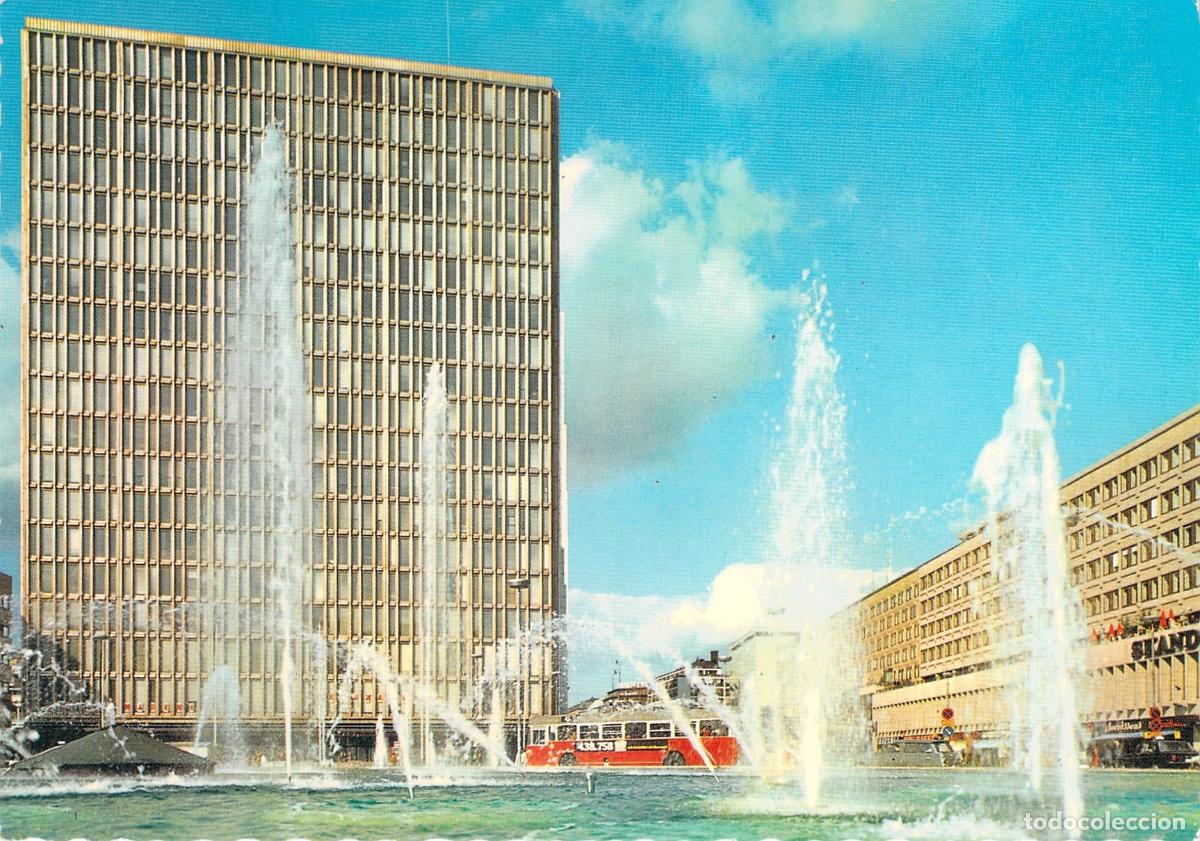 Postales: Postal de Sergels Torg en el centro de Estocolmo, Suecia - Foto 1
