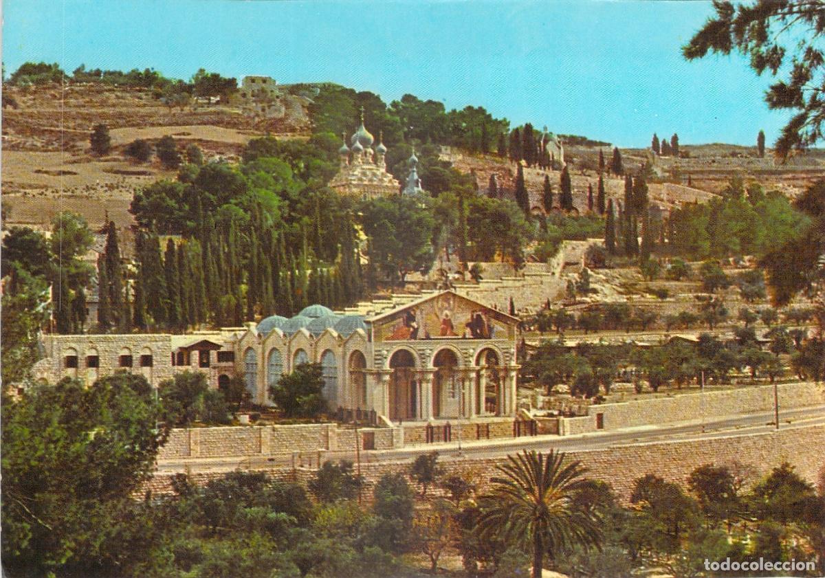 Postales: Postal de la Bas&iacute;lica y Jardines de Getseman&iacute; en Jerusal&eacute;n - Foto 1
